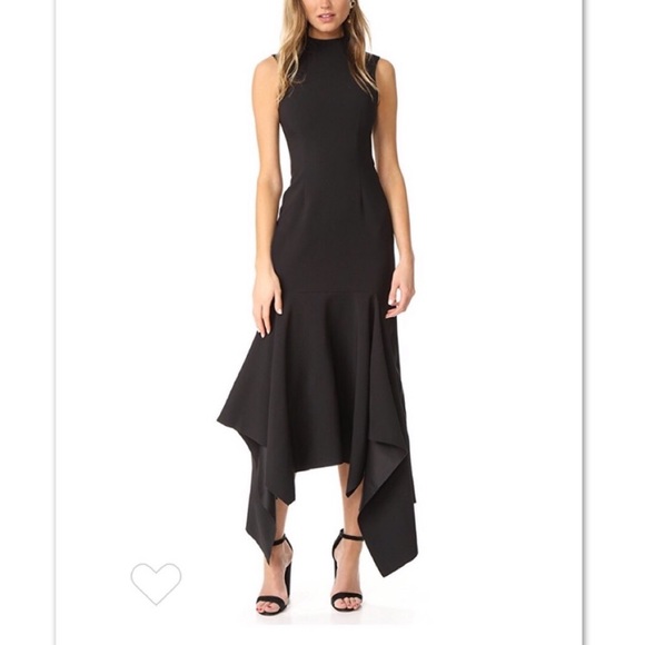 SOLACE LONDON ‘Klara’ Ruffle Hem Dress - Picture 3 of 7